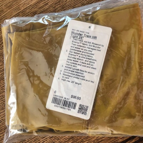 NWT Lululemon Wunder Train High-Rise Tight 25" - Picture 4 of 4